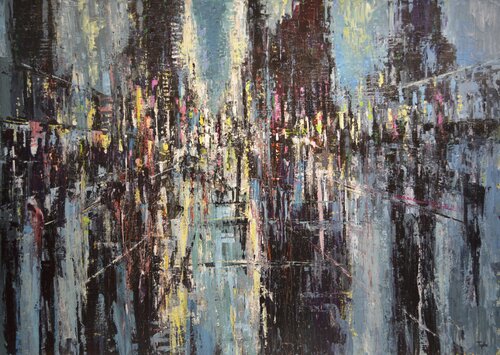 NYC Blues par David Tycho, Peinture en vente sur Singulart