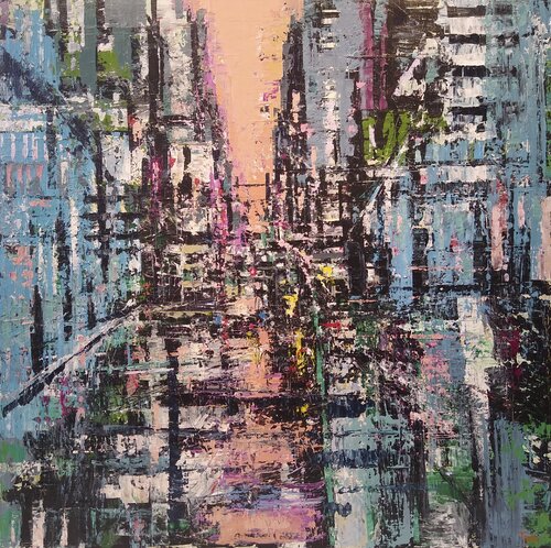 Primal City par David Tycho, Peinture en vente sur Singulart