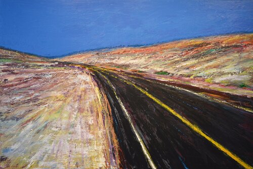 Desert Highway di David Tycho, Pittura in vendita su Singulart