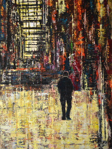 Street Life No. 1 di David Tycho, Pittura in vendita su Singulart