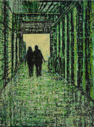 The Green Corridor di David Tycho, Pittura in vendita su Singulart