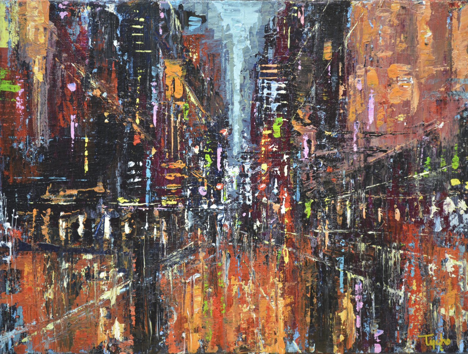 City in Orange and Red David Tycho