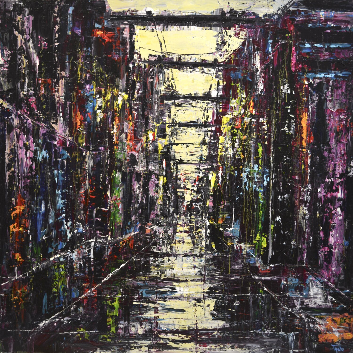 Alley David Tycho Original painting for sale