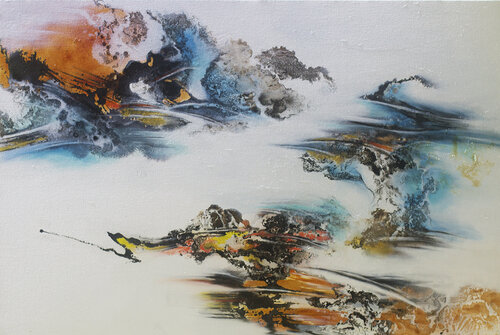 Infinitas 無待 par Calvin Chih-Hao Teng, Peinture en vente sur Singulart