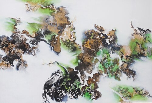 Deepness 烟波 van Calvin Chih-Hao Teng, Schilderij te koop op Singulart