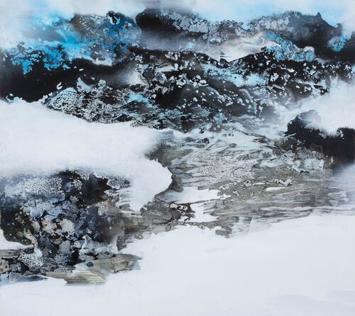 An Encounter in the Spring 春遇 van Calvin Chih-Hao Teng, Schilderij te koop op Singulart