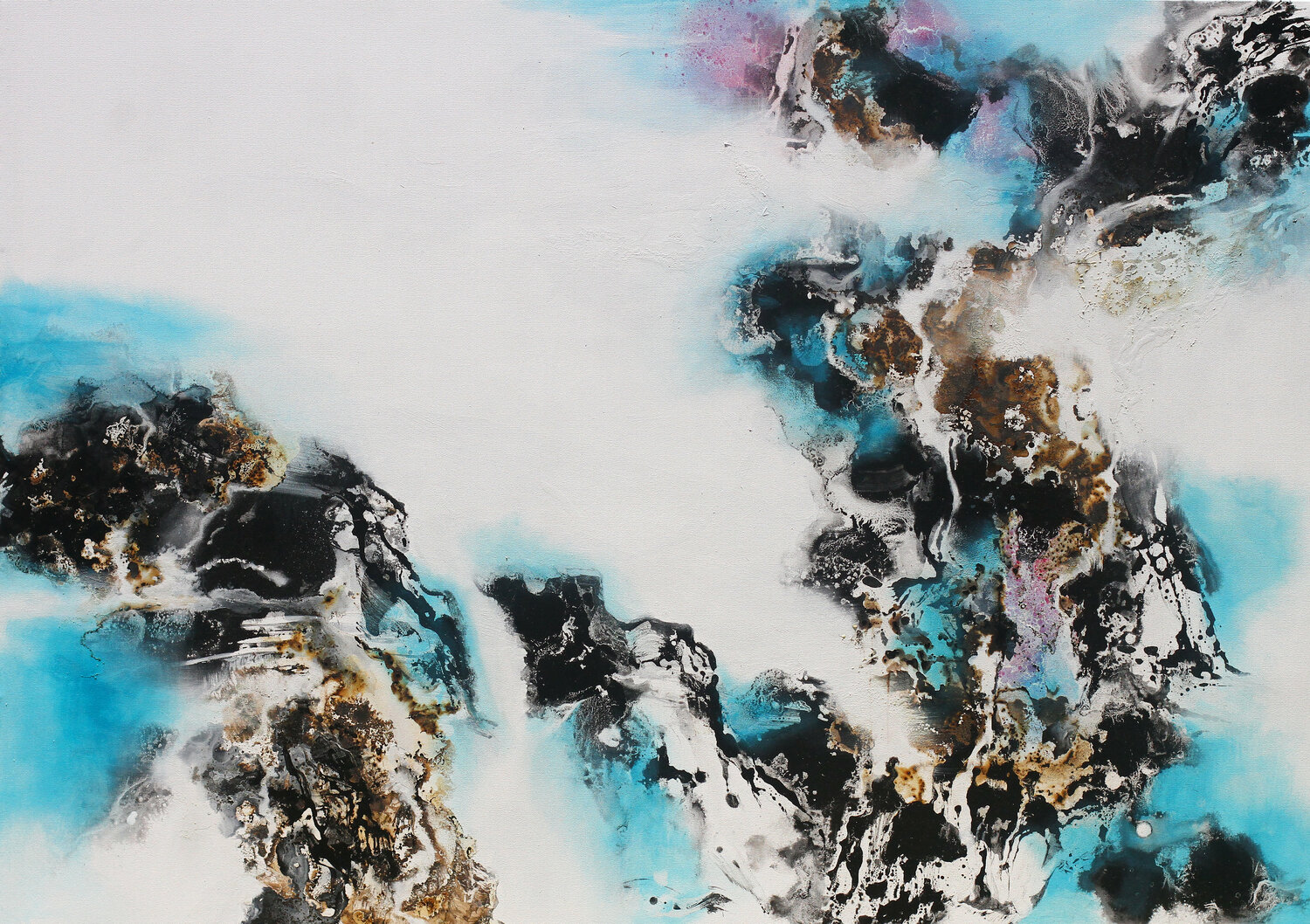 Stillness 春逸 Calvin Chih-Hao Teng Originalgemälde zu verkaufen