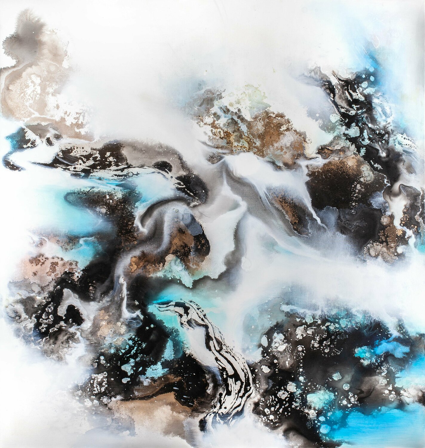 Reverence 不流 Calvin Chih-Hao Teng Originalgemälde zu verkaufen