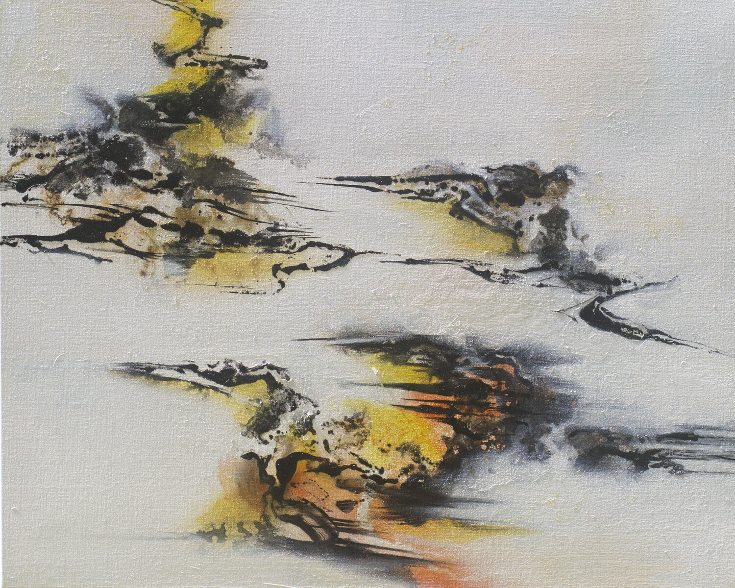 Liberation 飛流 Calvin Chih-Hao Teng Originalgemälde zu verkaufen