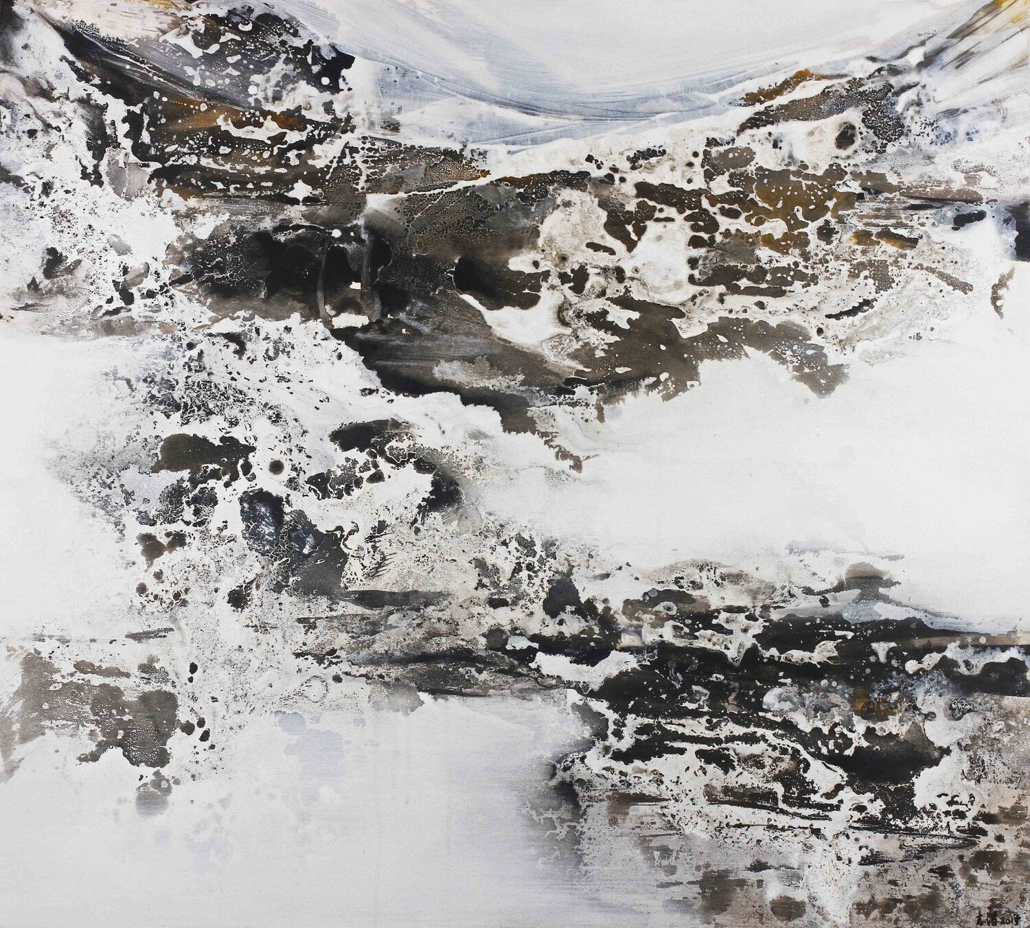 Divine 望鄉 Calvin Chih-Hao Teng Originalgemälde zu verkaufen