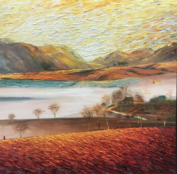 Dawn on the farm Quan Le