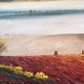 Dawn on the farm Quan Le