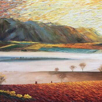 Dawn on the farm Quan Le