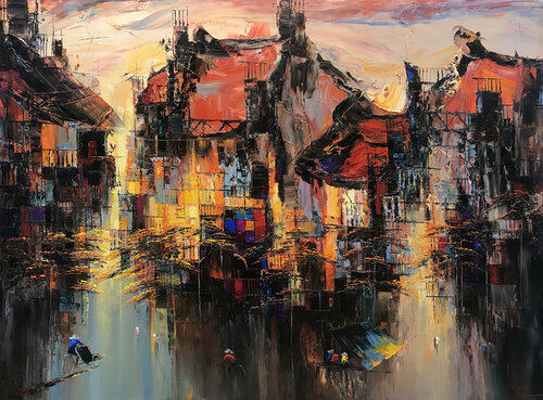 Sun flap evening von Quan Le, Malerei kaufen auf Singulart