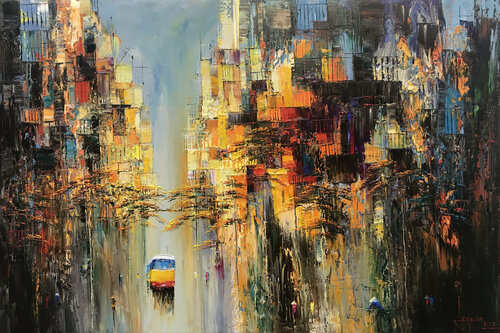 Sunshine flower von Quan Le, Malerei kaufen auf Singulart