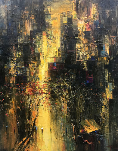 Miss the autumn van Quan Le, Schilderij te koop op Singulart