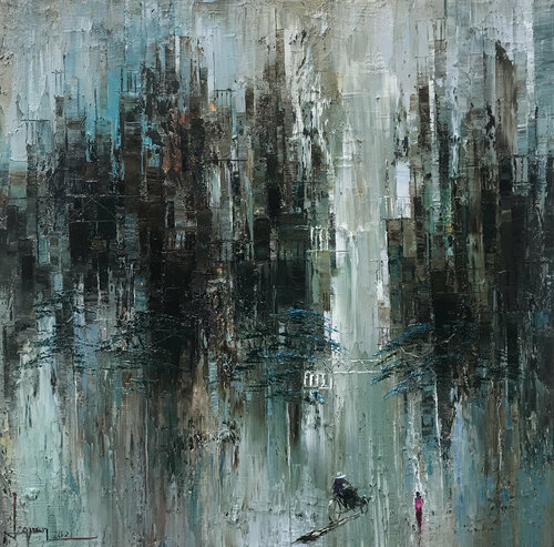 Rainy afternoon van Quan Le, Schilderij te koop op Singulart