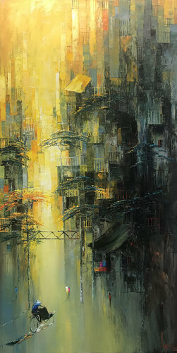 The upcoming Autumn di Quan Le, Pittura in vendita su Singulart