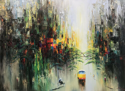 The seasonal change di Quan Le, Pittura in vendita su Singulart
