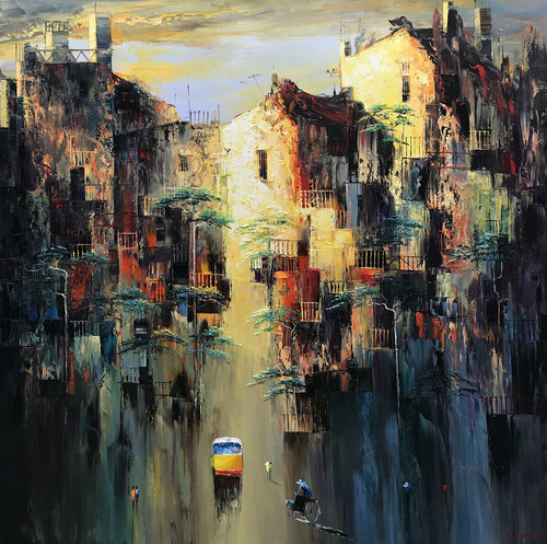 My fall memory di Quan Le, Pittura in vendita su Singulart