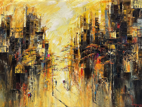 Early autumn sunshine van Quan Le, Schilderij te koop op Singulart