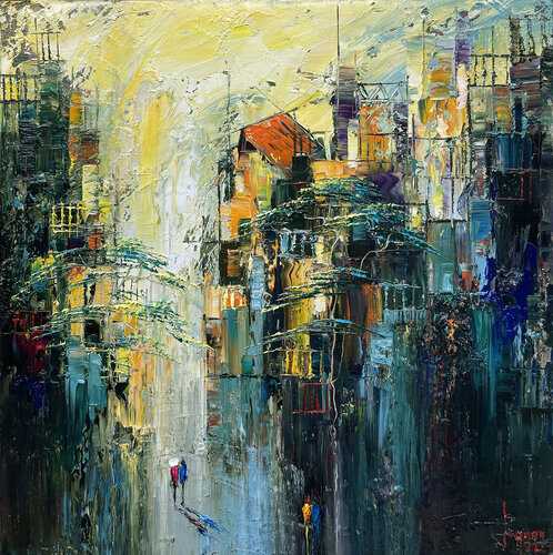 Still dawn di Quan Le, Pittura in vendita su Singulart