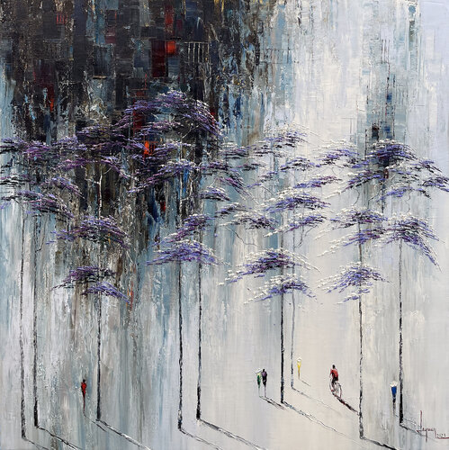Spring rain di Quan Le, Pittura in vendita su Singulart
