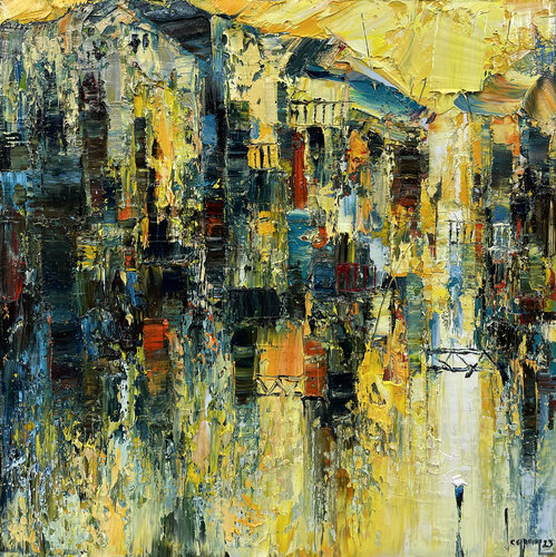 Yellow autumn von Quan Le, Malerei kaufen auf Singulart
