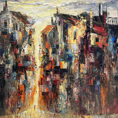 Late sunny alley von Quan Le, Malerei kaufen auf Singulart