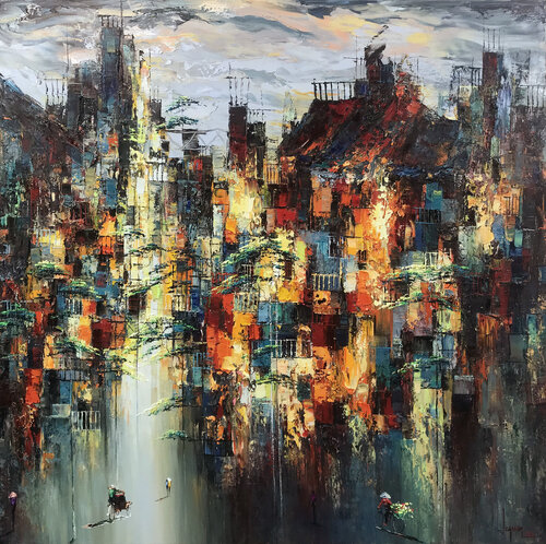 Autumn colors van Quan Le, Schilderij te koop op Singulart