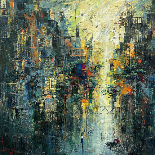 Late fall de Quan Le, Pintura a la venta en Singulart