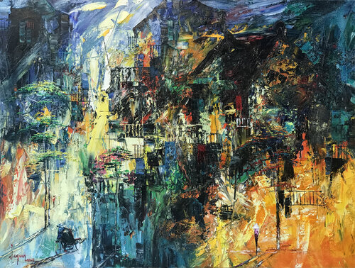 The storm passes by.. van Quan Le, Schilderij te koop op Singulart