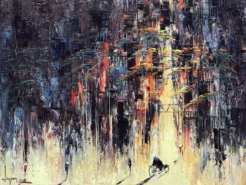 Lovely sun di Quan Le, Pittura in vendita su Singulart