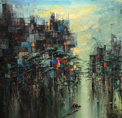 FLOWER STREET von Quan Le, Malerei kaufen auf Singulart