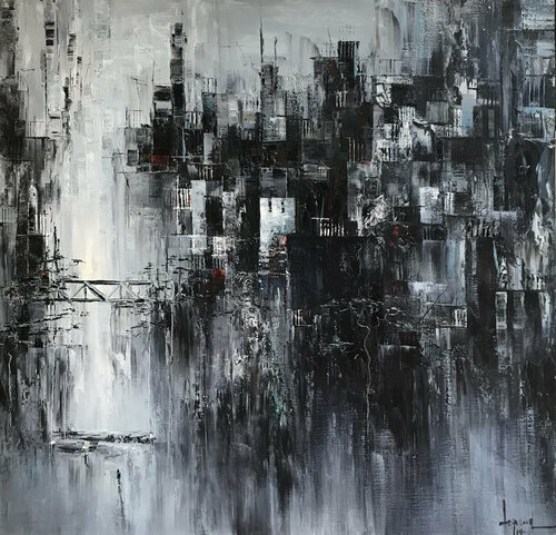 The rain passed the old way von Quan Le, Malerei kaufen auf Singulart