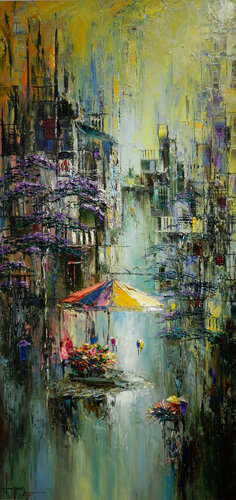 Corner street von Quan Le, Malerei kaufen auf Singulart