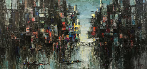 Autumn, high water von Quan Le, Malerei kaufen auf Singulart