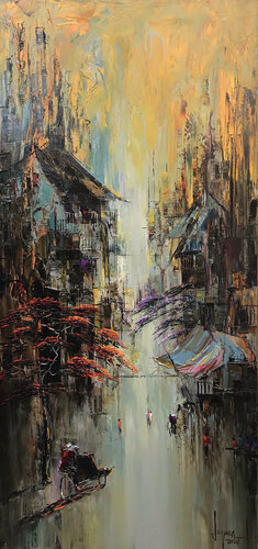 The little street von Quan Le, Malerei kaufen auf Singulart