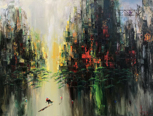 Sun flap after the rain von Quan Le, Malerei kaufen auf Singulart