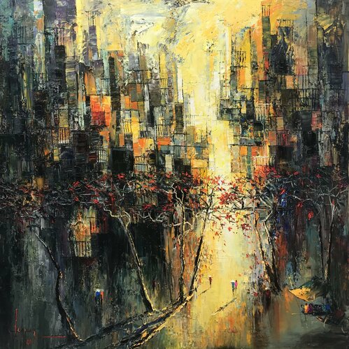 End of Autumn von Quan Le, Malerei kaufen auf Singulart