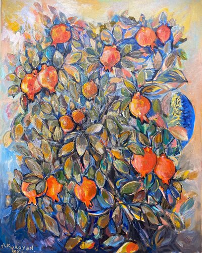 Pomegranate Tree van Albert Karoyan, Schilderij te koop op Singulart