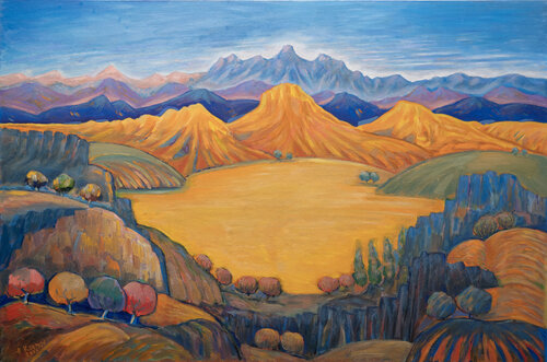 Symphony of The Mountains van Albert Karoyan, Schilderij te koop op Singulart