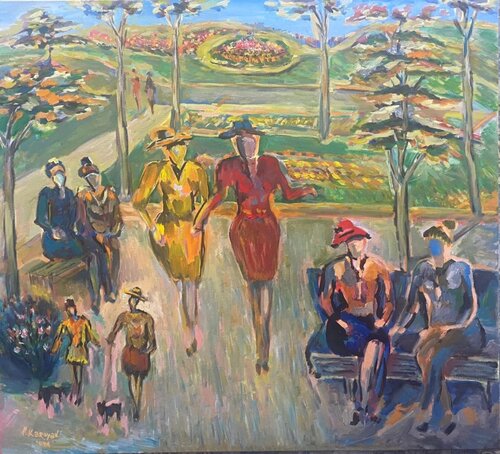 Walk de Albert Karoyan, Pintura a la venta en Singulart