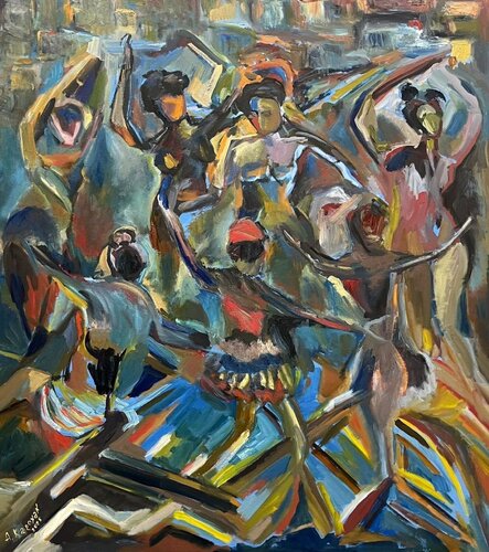 Circular Dance de Albert Karoyan, Pintura a la venta en Singulart