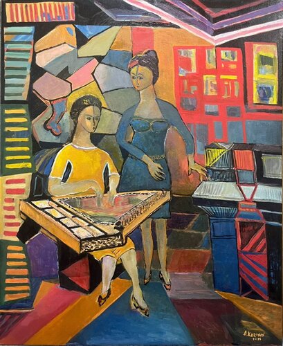 Qanunist van Albert Karoyan, Schilderij te koop op Singulart