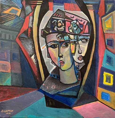 Twins von Albert Karoyan, Malerei kaufen auf Singulart