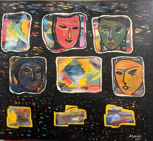 Masks of Nature von Albert Karoyan, Malerei kaufen auf Singulart