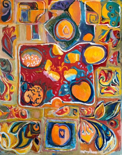 Apricot Orchards of Ararat de Albert Karoyan, Pintura a la venta en Singulart