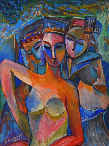 Crazy Dancers di Albert Karoyan, Pittura in vendita su Singulart