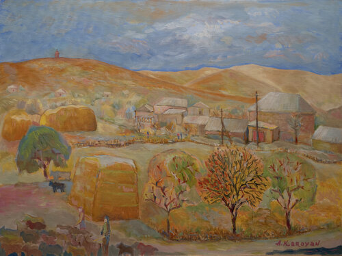 Autumn in Tashir de Albert Karoyan, Pintura a la venta en Singulart